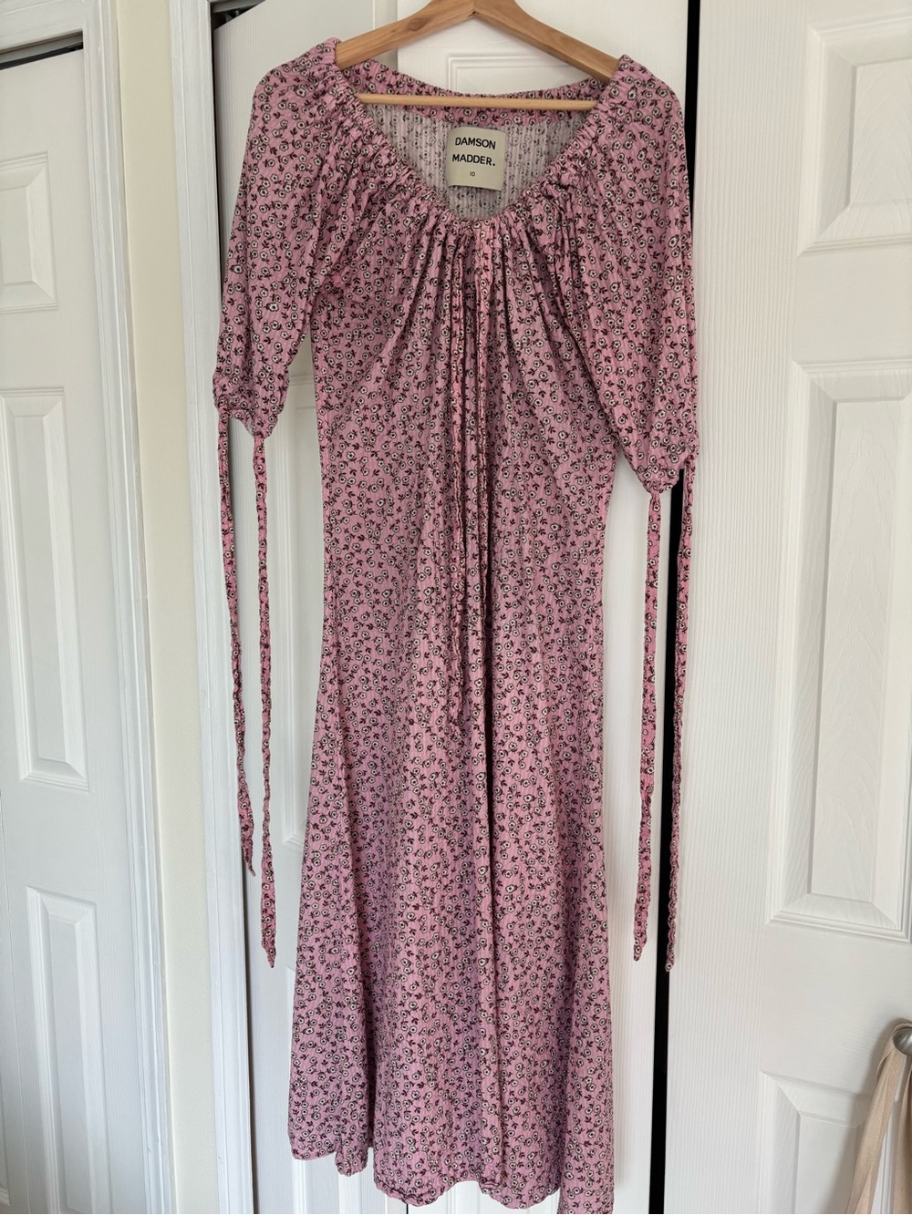 Damson Madder Pink Floral Maxi Dress